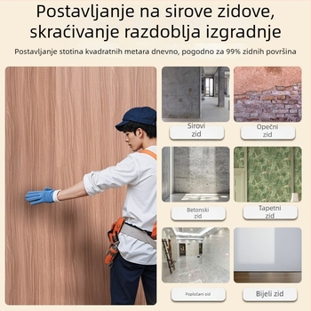 Zidni paneli od vlakana bambusa s brzim klips sustavom, dekorativni i zaštitni paneli za zid