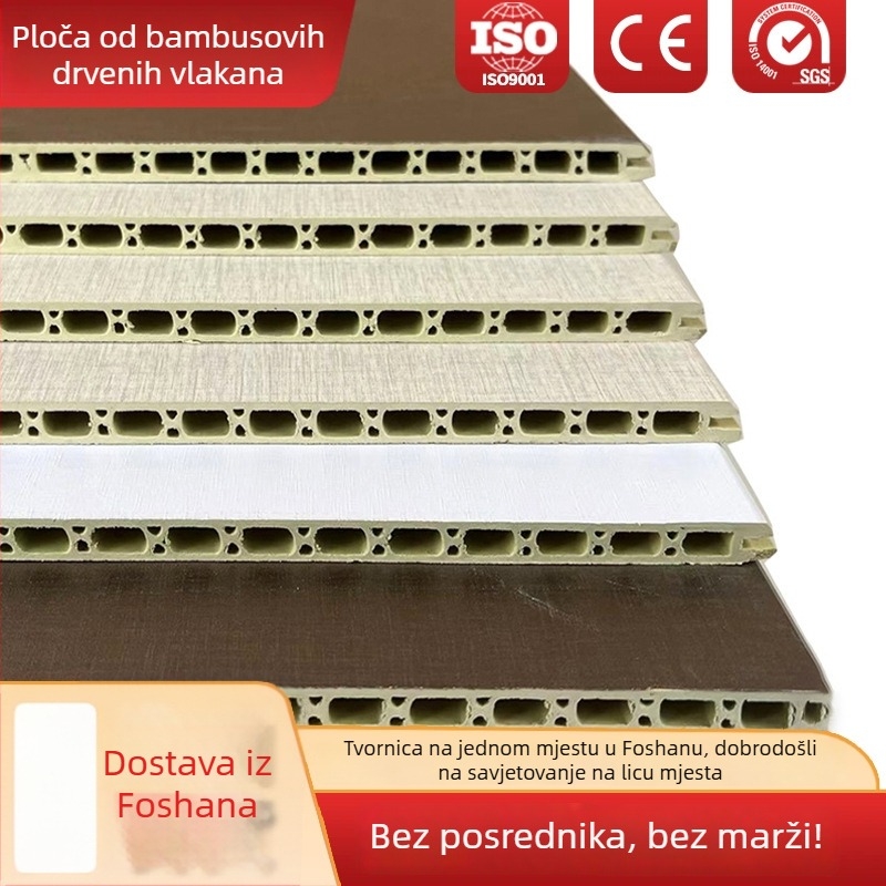 Zidni paneli od vlakana bambusa s brzim klips sustavom, dekorativni i zaštitni paneli za zid