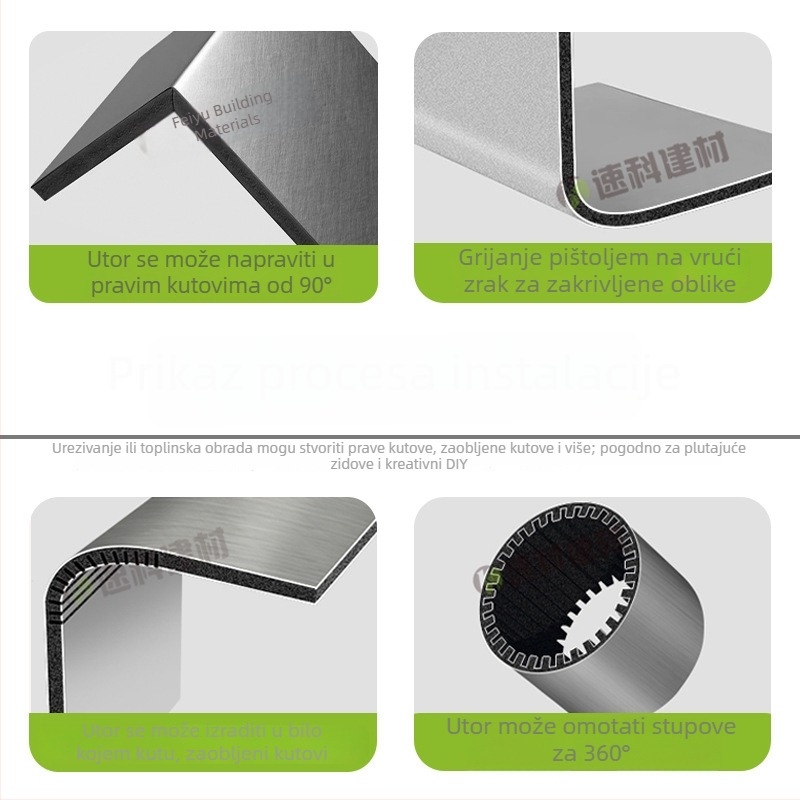 Carbon Crystal zidni i stropni paneli s furnirom u drvenoj teksturi, PVC, za luksuzne hotelske interijere