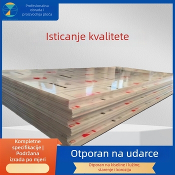 Bijelo-siva PP ploča novog materijala, otporna na kiseline i lužine, polipropilenska ploča za stepenice i namještaj