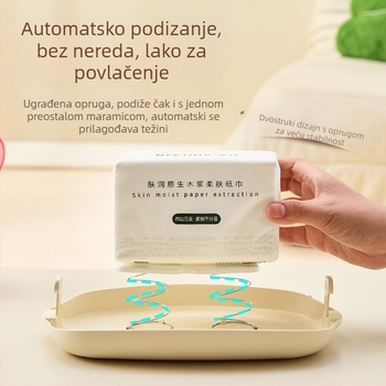 Višenamjenska stolna kutija za maramice s prikazom i pohranom