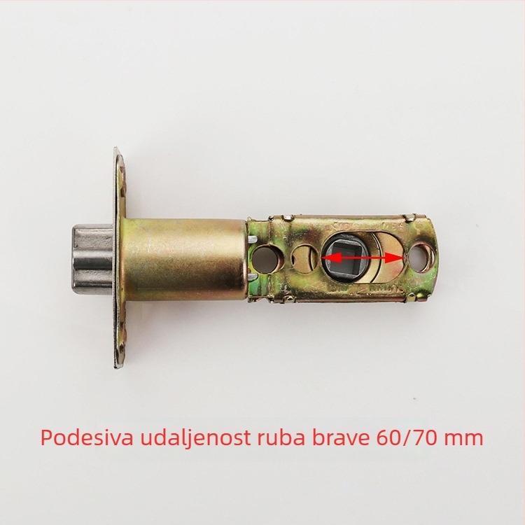 Trojpolni kuglični mehanizam zaključavanja za vrata, aluminijska legura, nehrđajući čelik, za kupaonice i kuhinje