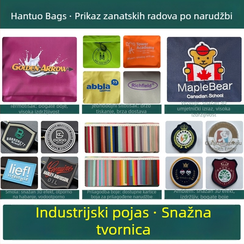 Dječji školski ruksak s prilagođenim logom, Oxford platno, vodootporan, proširiv, unisex, za uzrast 6–12 godina