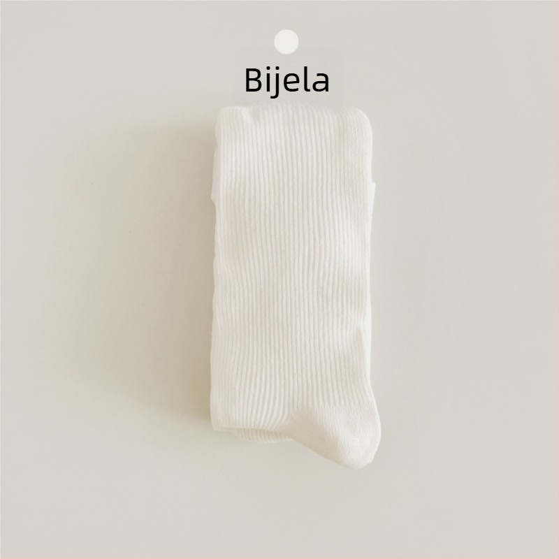 Dječje pamučne hulahopke s uspravnim prugama, korejskog stila, za djevojčice, proljeće-jesen