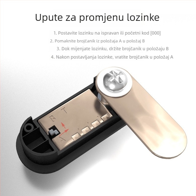 Arhivski ormar od aluminijske legure sa zaključavanjem otiska prsta i lozinkom, jednokrilni ili dvokrilni, mehanizam okretne jezičice