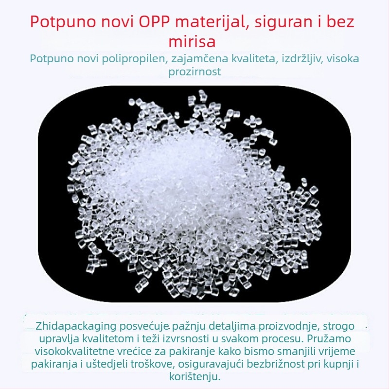 OPP samoljepljiva vrećica, širina 13 cm, za pakiranje odjeće, zatvoriva plastična vrećica za male dodatke