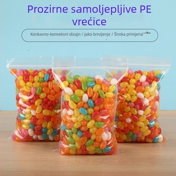 No. 10 samouzavirujuće vrećice, debljina 8 μm/10 μm/12 μm, prehrambene zatvaračke vrećice, prozirne vrećice za pakiranje čajeva