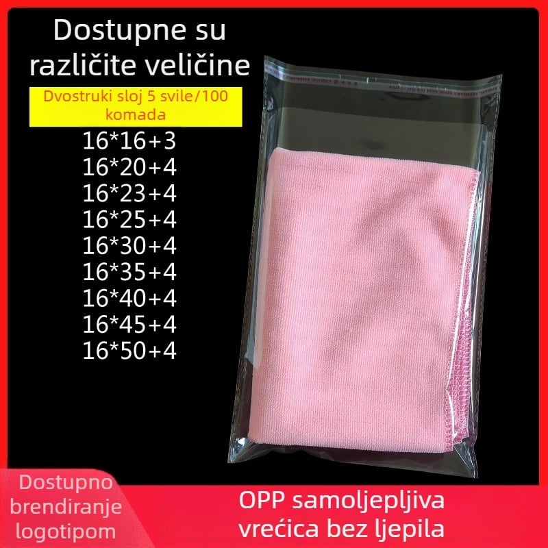 OPP prozirna samoljepljiva vrećica za odjeću, 16×24 cm