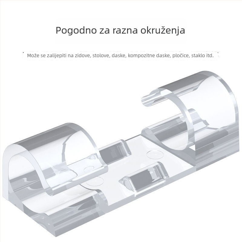 Samoljepljivi organizator kablova – klipsa za kabelske žice