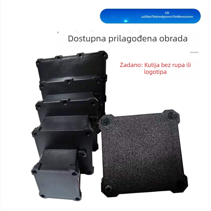 Xineng vanjska IP68 vodootporna kutija za spojnice, PC plastični materijal, crna, velika