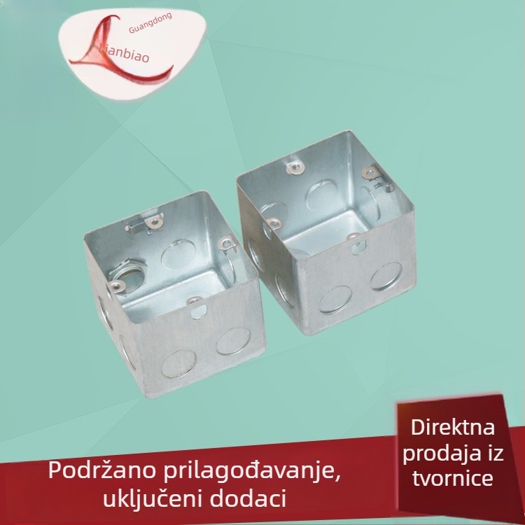 86 galvanizirana kutija za spojeve, metalna CK kutija za kabelske žice, dimenzije 75×40 mm
