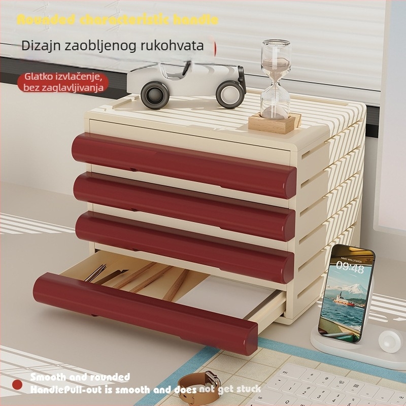 Izvlačni organizator za dokumente ispod stola, organizator za A4 dokumente i CD spremnik