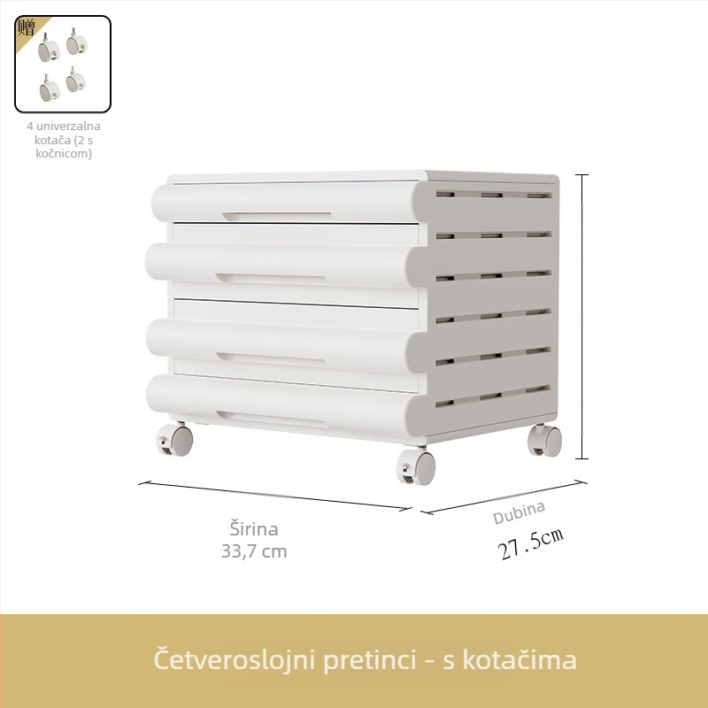 Izvlačni organizator za dokumente ispod stola, organizator za A4 dokumente i CD spremnik