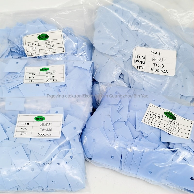 Izolacijski silikonski list za TO-220/TO-3P/TO-247 tranzistore i MOSFET-ove