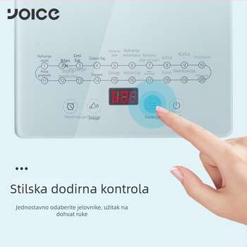 Stakleni čajnik za zdravlje s integriranim kuhanjem i infuzijom čaja, kapacitet 1–1,5 L, model Y-YSH3