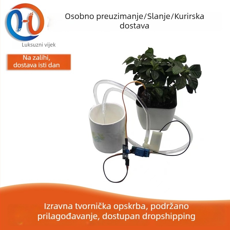 DIY komplet automatiziranog navodnjavanja s senzorom vlage tla i pumpom