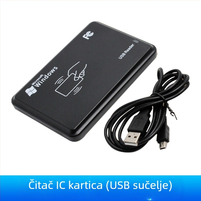 IC/ID dvostruko frekvencijski RFID čitač kartica za pristup, USB, NFC bez upravljačkog programa