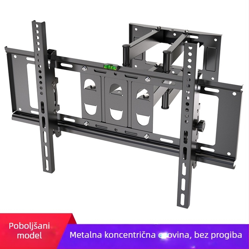 Univerzalni zidni nosač za televizor 40–80 inča, teleskopski, s rotacijom i podešavanjem gore-dolje/lijevo-desno