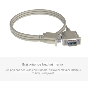 DB9 RS232 serijski kabel, duljine 1,5 m, muški–ženski, za PC, monitor, projektor, set-top box