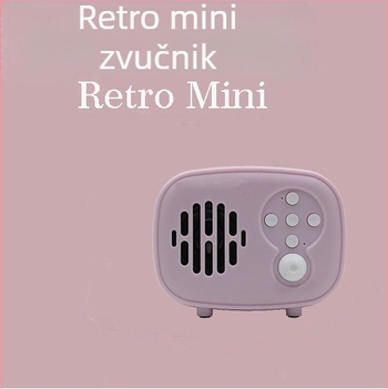 Retro Bluetooth zvučnik, mini prijenosni stolni bežični audio za kućnu upotrebu