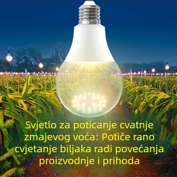 LED svjetlo za rast biljaka s punim spektrom, vanjski vodootporan komplet za osvjetljenje dragon fruit