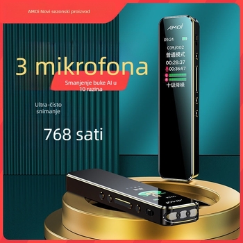 HD digitalni diktofon s ultradugim vijekom trajanja, za učenike i nastavu, transkripcija u tekst