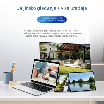 Vanjska sigurnosna kamera s 4 MP kolor noćnim vidom, dvostruko osvjetljenje, PoE napajanje, vodootporna, daljinski nadzor