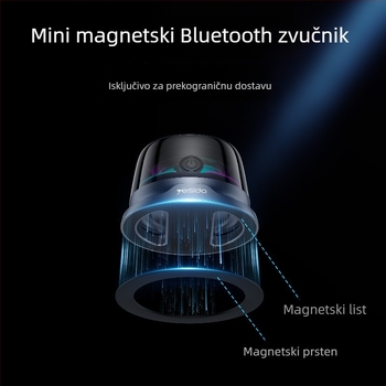 Yesido Bluetooth zvučnik, prenosni, mini ambijentalno svjetlo, magnetski dizajn