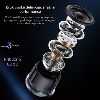 Yesido Bluetooth zvučnik, prenosni, mini ambijentalno svjetlo, magnetski dizajn