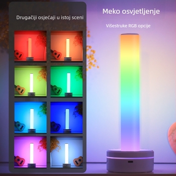 Kreativna glasovno upravljana RGB ambijentalna stolna lampa s glazbom i USB noćnim svjetlom