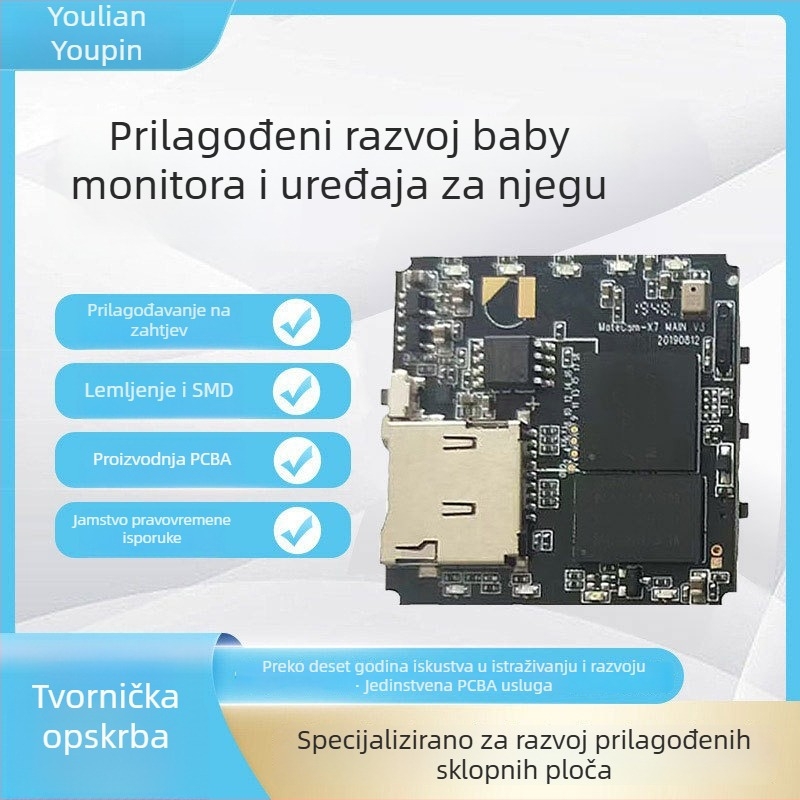 PCBA pločica za bebin monitor i rješenje nadzorne kamere za njegu beba, starijih i kućnih ljubimaca