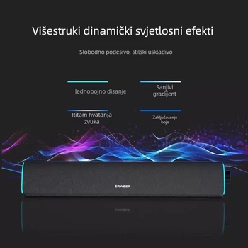 Lenovo žični Bluetooth stolni zvučnici, produženi dizajn, USB napajanje, za kućnu upotrebu