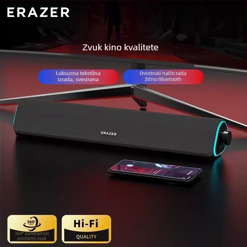 Lenovo žični Bluetooth stolni zvučnici, produženi dizajn, USB napajanje, za kućnu upotrebu