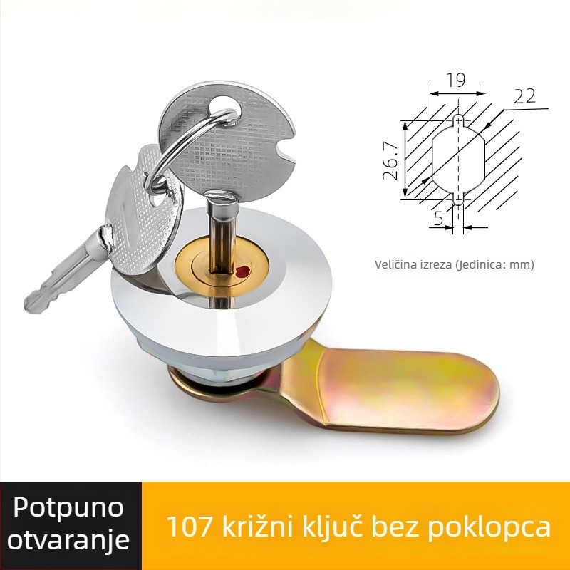 Katanac ormarića s križnim jezičkom za razvodne ormariće