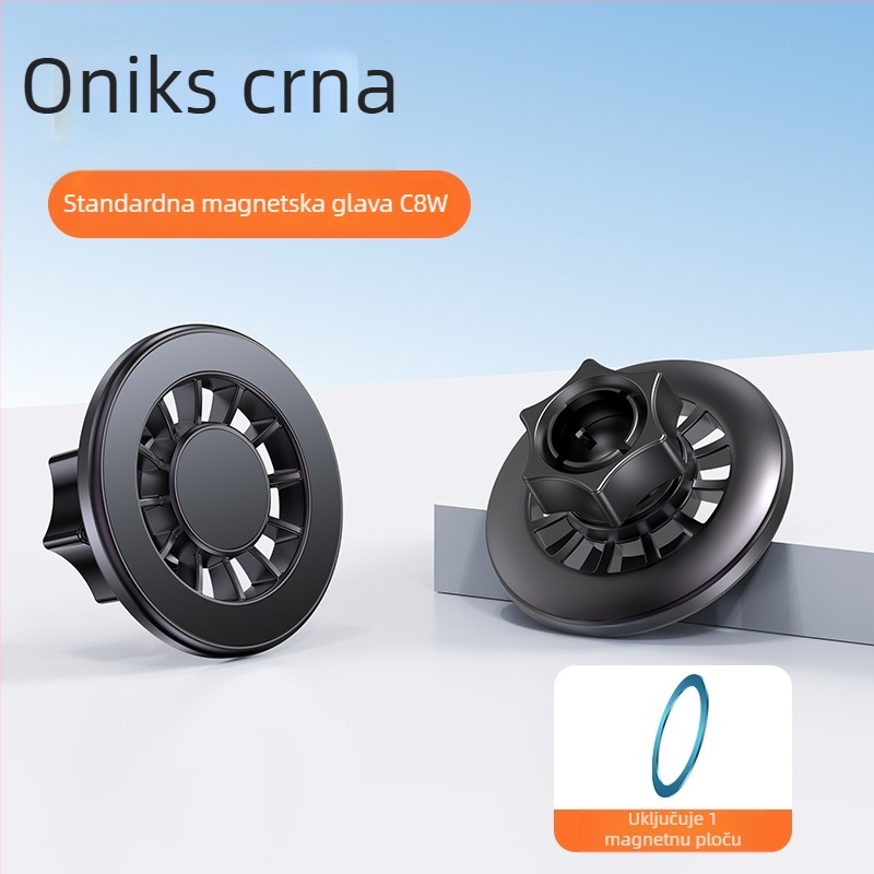 Mingka C8W magnetska glava za telefon s MagSafe, kružni magnet N52, snažan magnet, kuglična glava 17 mm, automobilni nosač – dodatak