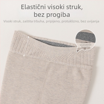 Zimske dječje tajice za djevojčice s flis podstavom, jedinstveni komad, do gležnja, visok pas, 85% poliester.