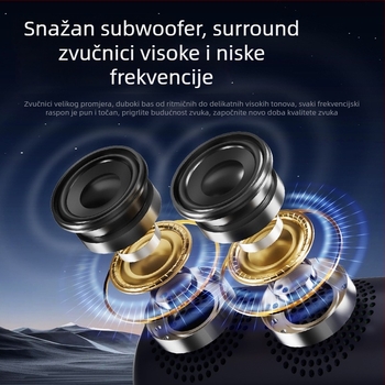 Claison T65 Bluetooth zvučnik – kompaktnog dizajna, prijenosan za vanjsku upotrebu, snažan zvuk i bas, pogodan za automobil