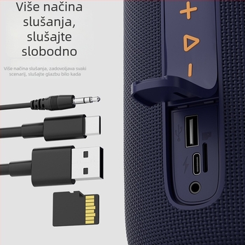 Claison T65 Bluetooth zvučnik – kompaktnog dizajna, prijenosan za vanjsku upotrebu, snažan zvuk i bas, pogodan za automobil