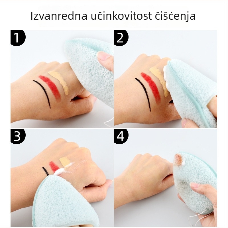 Marion Beauty Egg: kapkovita spužva za čišćenje lica od hidrofilnog PU-a, uz rukavicu i privjesak