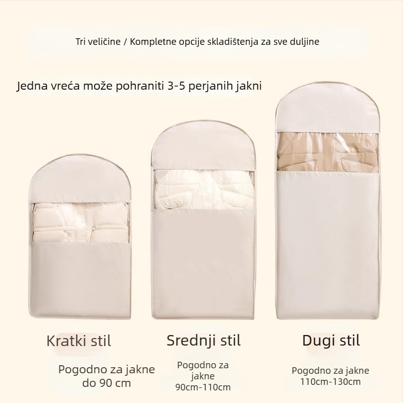 Torba za skladištenje od twill Oxford tkanine za kućnu upotrebu, za kapute i odijela, zaštita od prašine i vlage, kompresibilna