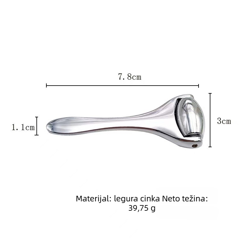 Metalni masažni valjak za oči za nanošenje kreme za oči – masažni štapić za lice