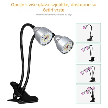 LED svjetlo za rast biljaka s klipom, inteligentno pet razina podešavanja osvjetljenja i memorija ciklusa