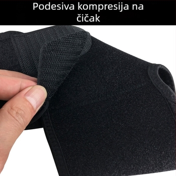 Prozračni gležanj zaštitnik s prilagodljivom kompresijom, za košarku, nogomet i planinarenje