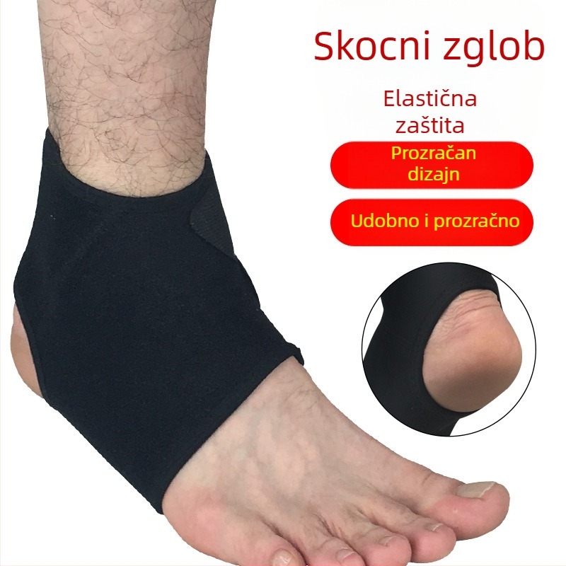 Prozračni gležanj zaštitnik s prilagodljivom kompresijom, za košarku, nogomet i planinarenje