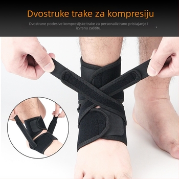 Set zaštite gležnja za outdoor sportove – elastičan štitnik za gležanj za nogomet i košarku s trening čarapama, protiv uganuća