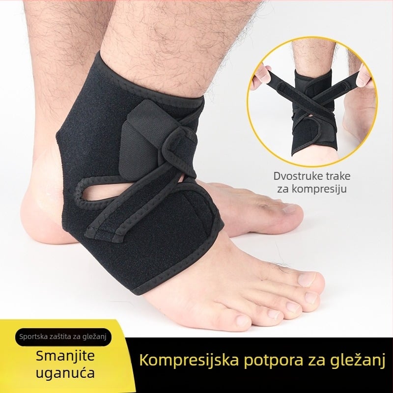 Set zaštite gležnja za outdoor sportove – elastičan štitnik za gležanj za nogomet i košarku s trening čarapama, protiv uganuća