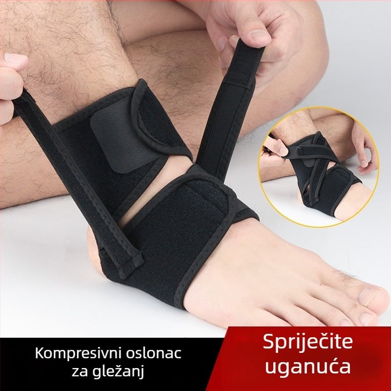 Set zaštite gležnja za outdoor sportove – elastičan štitnik za gležanj za nogomet i košarku s trening čarapama, protiv uganuća