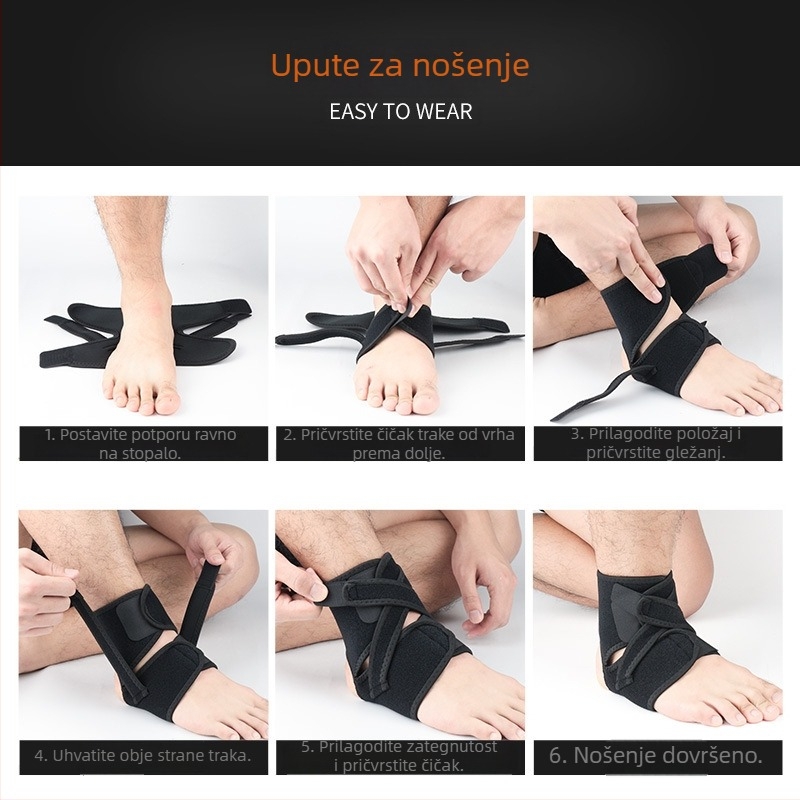 Set zaštite gležnja za outdoor sportove – elastičan štitnik za gležanj za nogomet i košarku s trening čarapama, protiv uganuća