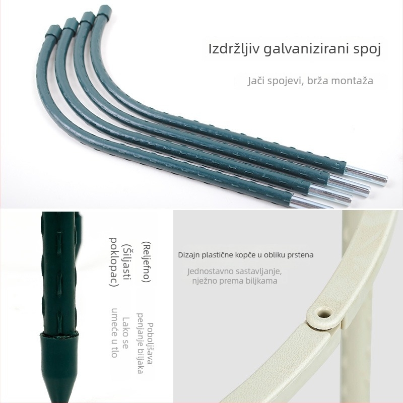 Europskog stila penjačka rešetka za vanjski balkon i vrt – plastična podrška za ruže i cvijeće
