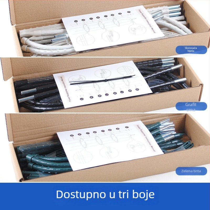 Europskog stila penjačka rešetka za vanjski balkon i vrt – plastična podrška za ruže i cvijeće